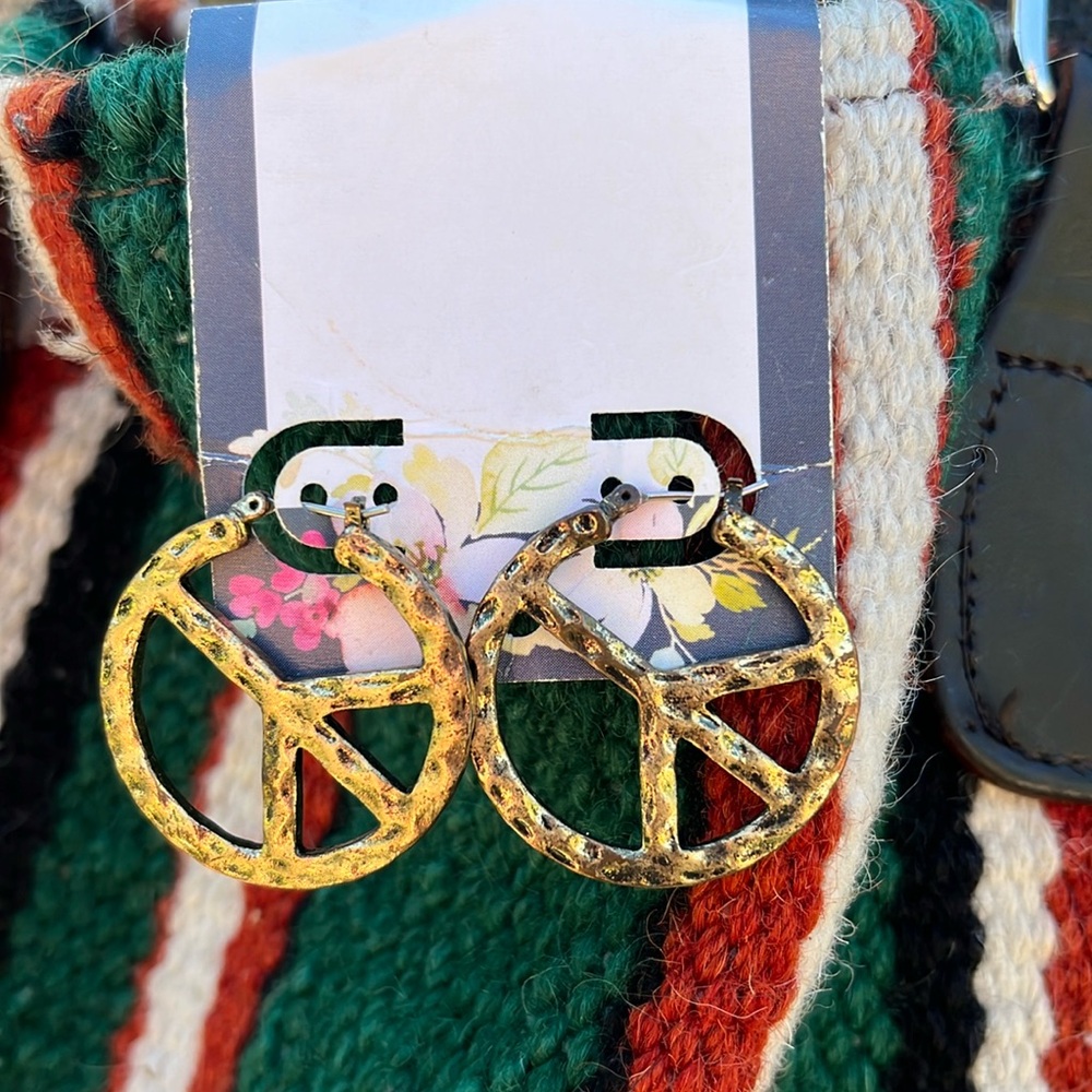Peace Sign Earrings